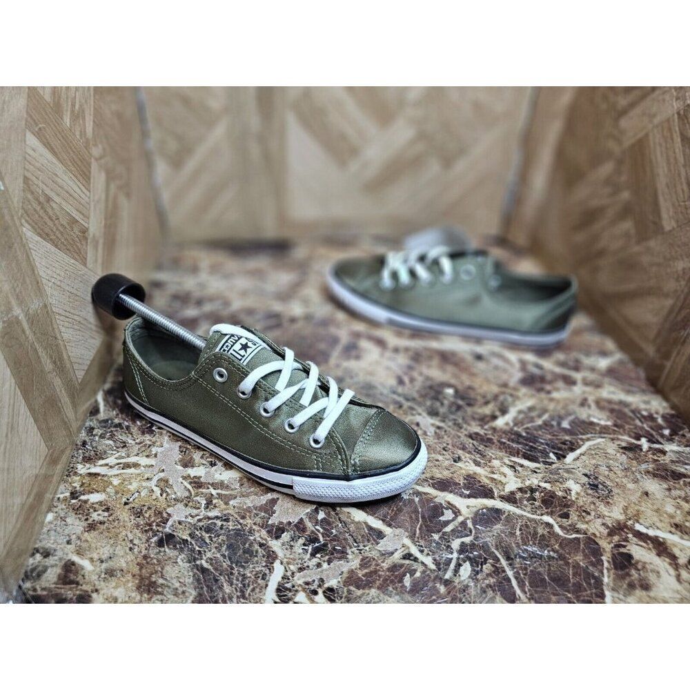 Brand New Converse Womens All Star Fashion Low Green Shoes Size 5 011